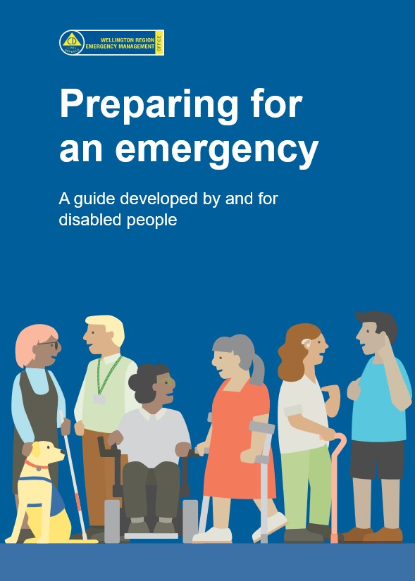 cover page of preparing for an emergency a guide created by and for disabled people