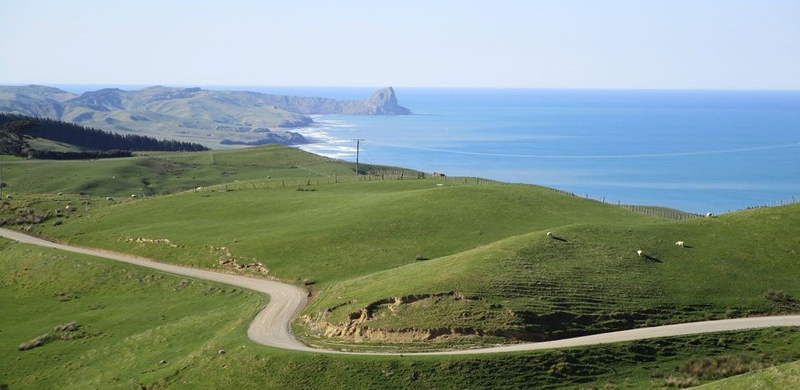 Masterton: Panoramic view overlooking Masterton coastline