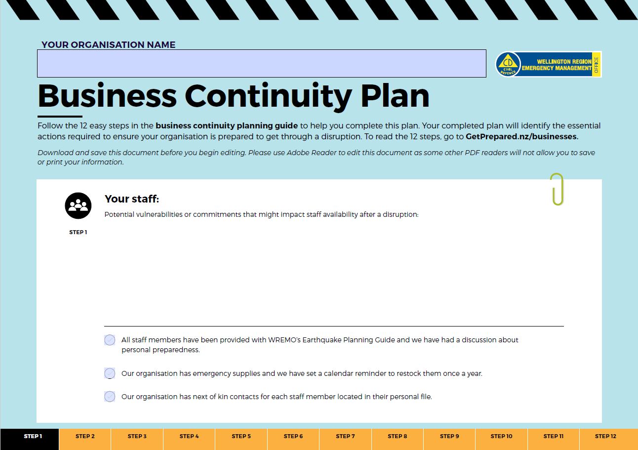 Template Plan Cover