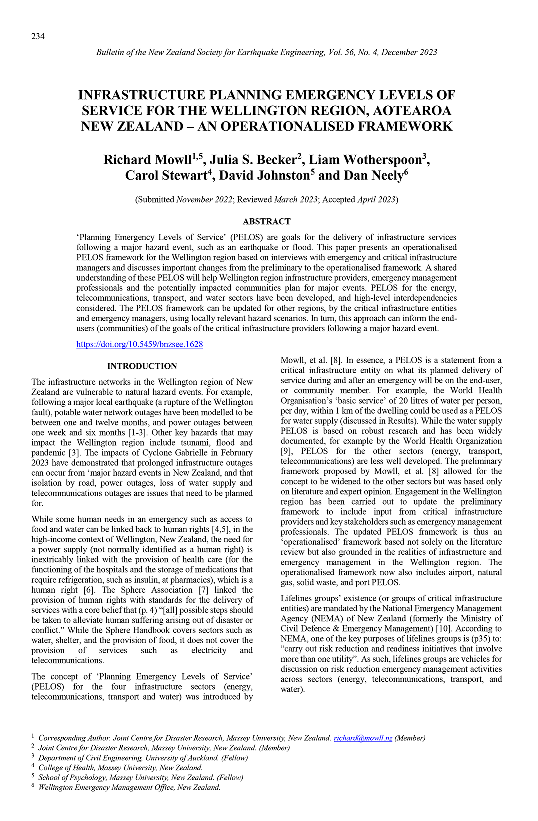 Report page